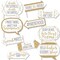 Big Dot of Happiness Funny It's Twins - Gold Twins Baby Shower Photo Booth Props Kit - 10 Piece